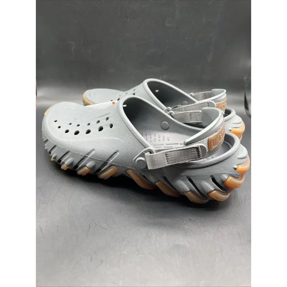 Crocs Echo Gum Ro Clogs Slay Gray With Brown Sz M9 W11